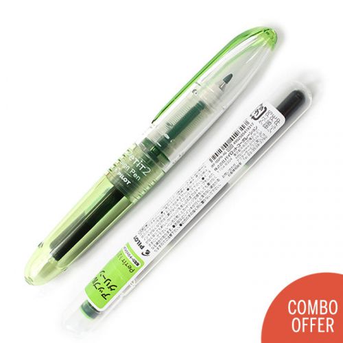 Pilot Petit 2 Collection Mini Sign Pen + a refill - Medium Nib Apple Green