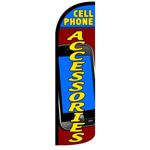 Cell Phone Accessories Windless Swooper Flag Jumbo Full Sleeve Banner + Pole