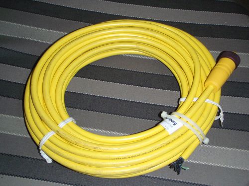 Lumberg cable rk 120m-676/15m 12 pole female minichange cable crane pendant for sale