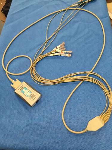 PULSE PBI QRS-Card USB Electrocardiograph ECG Digital PC Card w/patient cables