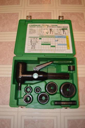 Greenlee 7906sb quick draw 90 hydraulic punch driver kit w/ conduit size punches for sale