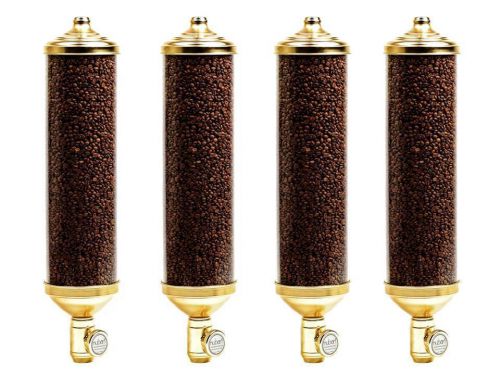 Coffee Bean Dispensers, Coffee Silo Wall Mounted, Round Cylindrical Coffee Silos