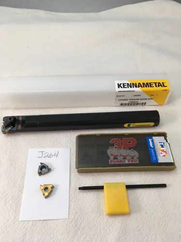 3/4&#034; kennametal boring bar s12-lser3 w/ 5 iscar 16irm ag60 carbide insert {j264} for sale