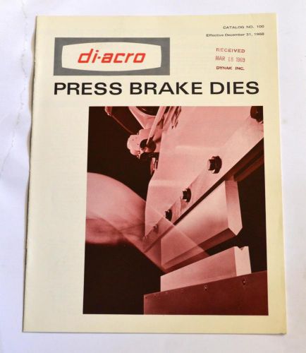 DI-ACRO 100 PRESS BRAKE DIES BROCHURE