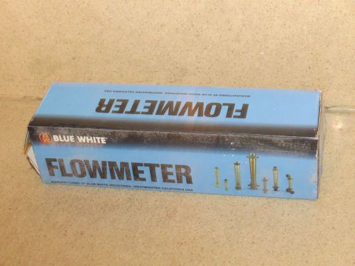 ** BLUE WHITE FLOWMETER MODEL F-45376LHN-8 - NEW IN OPEN BOX