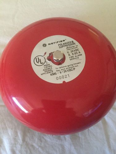 1978 notifier 6&#034; audible signal appliance fire alarm bell mod c-6 24 vdc 191g for sale