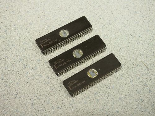 Lot of 3 Intel D8749H Microcontroller Pulled from Working Units