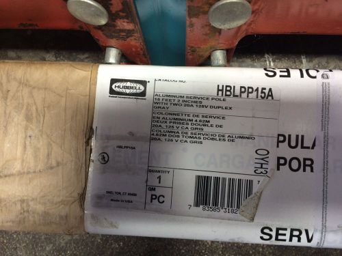 Hubbell HBLPP15A- 15&#039; Aluminum power pole