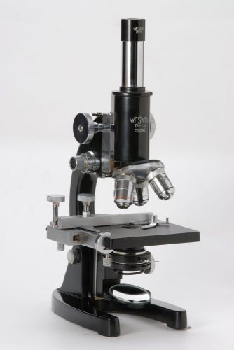 100x-1000x Portable Monocular Brass Microscope