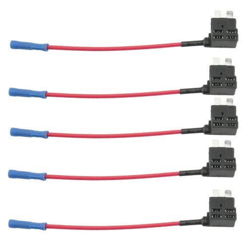 5 pc medium middle standafuse safety fuse block tap dual circuit adapter holder for sale
