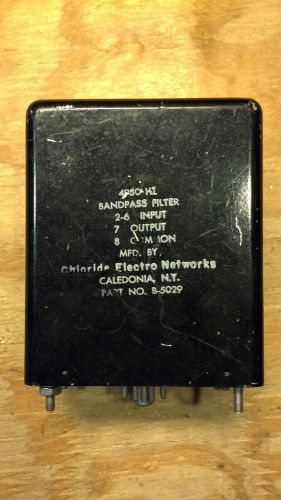 Vintage Chloride Electro Networks BandPass Filter 4950Hz  Audio HAM Radio