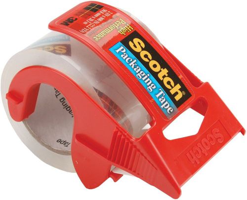 Scotch heavy duty shipping packaging tape 1.88 x 800 inches (142) red dispenser for sale