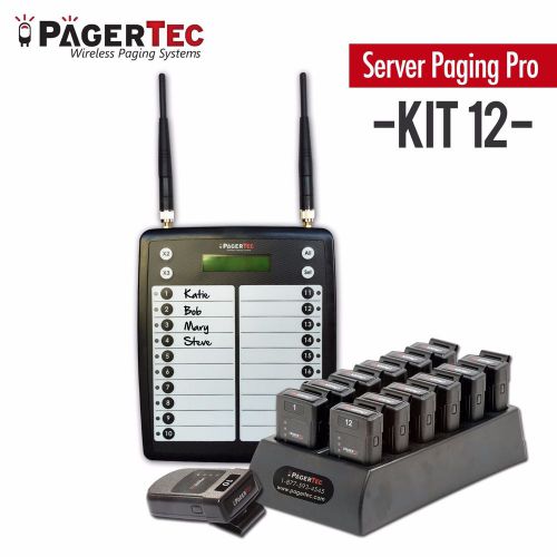 Restaurant Server Paging Pro 12 Pagers