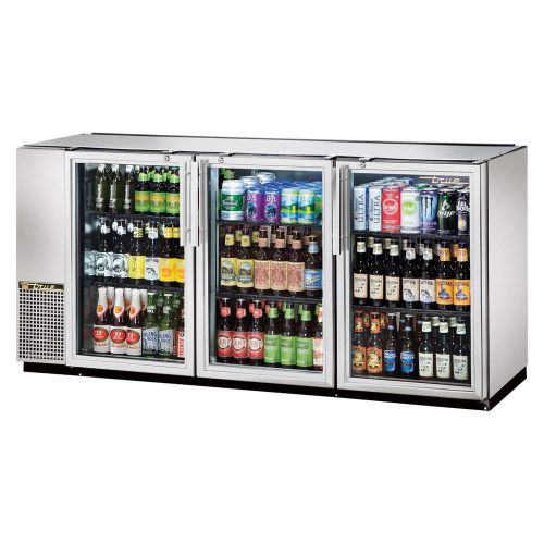 Back bar cooler three-section true refrigeration tbb-24gal-72g-s-ld (each) for sale