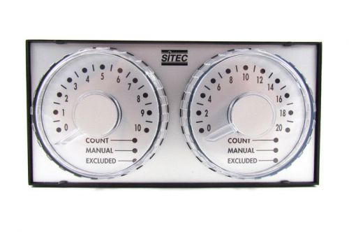 SITEC 0-10 &amp; 0-20 Range, 72mm x 144mm Dual Timer For Mixers: VMI, Lucks, Sottori