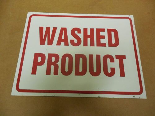 NEW NO NAME ALUMINUM SIGN WASHED PRODUCT 9&#034;x 12&#034;