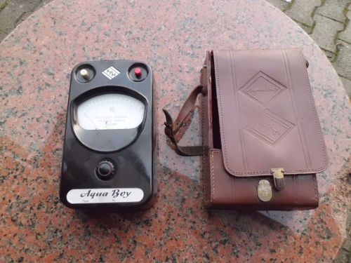 Aqua Boy KPM Wood Moisture Tester meter instrument in Leather bag