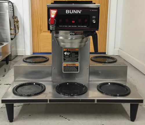 Bunn CRTF5-35 Automatic Brewer with 5 Warmers and Stainless Steel Funnel