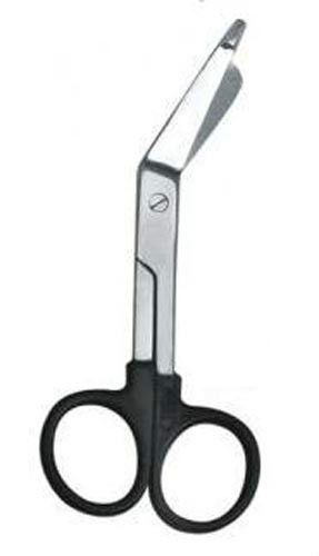 Lister Bandage Nurse Scissors 5.5&#034; Black PLASTIC HANDLE