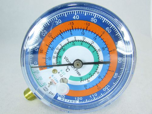 Low pressure gauge for refrigerants r134a, r22, r12, r404a for sale
