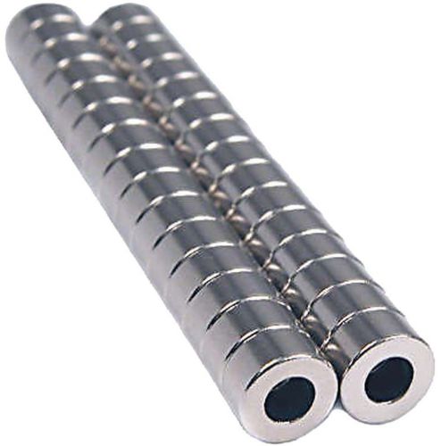30 Neodymium Magnets 1/4 x 1/8 x 1/8 inch Ring N48
