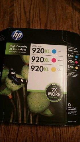 HP 920XL Color Officejet Ink Combo Pack NEW