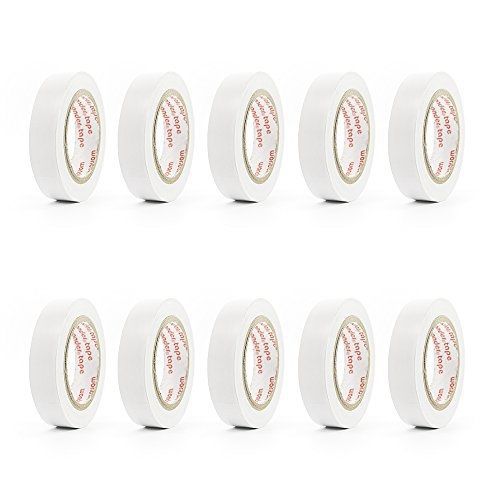 WonderTape White Vinyl Electrical Tape/PVC Electrical Wire Insulating Tape/16mm