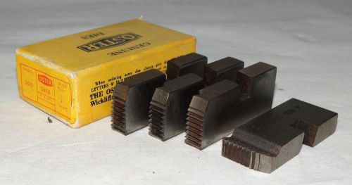 &#034;oster&#034; symbol 300 - sizes 1 1/2&#034; - 2&#034; pipe threader dies 4pc. set w/box for sale