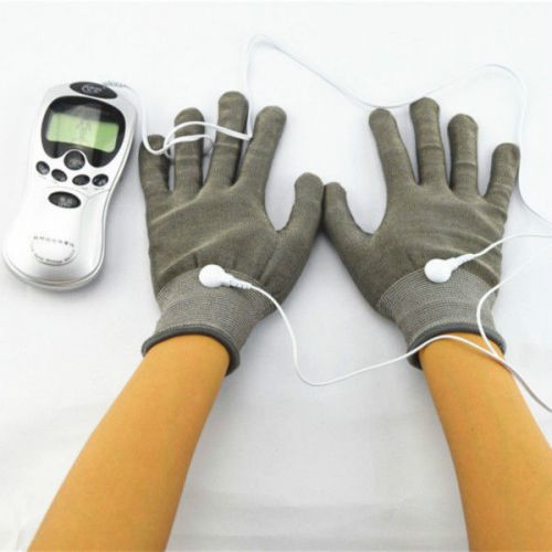 New A Pair Of Electrode Gloves For Acupuncture Digital Therapy