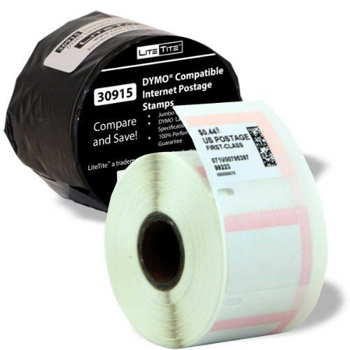 LiteTite 30915-Jumbo (1 Roll) DYMO LabelWriter (LW) Endicia Compatible Internet