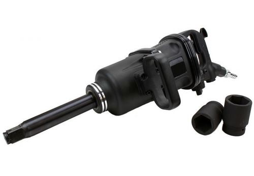 4000 ft lbs 1&#034; air impact wrench gun long shank commercial truck w /2 sockets for sale