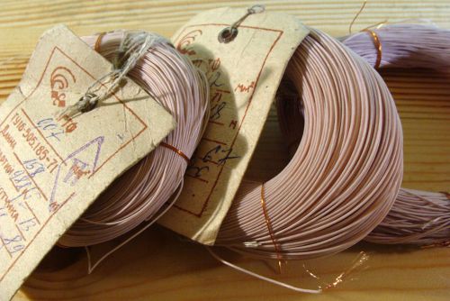 150m MGTF 0.12 0,12 HIGH PURITY OCC COPPER TEFLON WIRE CABLE USSR Soviet 26 AWG