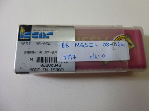 NEW Iscar MGSIL 08-06W Solid Carbide Boring Bar  8mm Dia. (Israel) (CT.1a.E.10)
