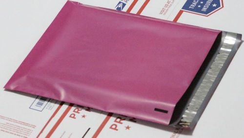 200 hot pink10&#034; x 13&#034;  Poly Mailers Envelope Shipping Supply Bags 2.5 mil