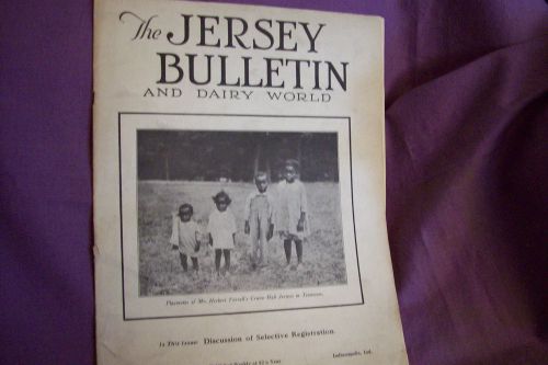 1926 Jersey Bulletin &amp; Dairy World - Farrell Crieve Hall Tennessee