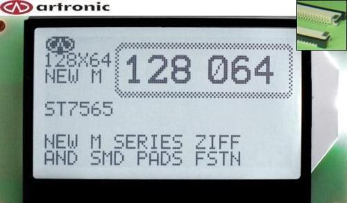 ART-US LCD 128x64-MN-K/W (ST7565R) 3-5V [ART128064MN19-FHW-R] +ZIFF-1.00mm-020