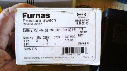 Furnas Pressure Switch 69WR5 575 Volt NEW