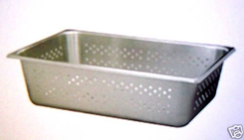 NEW STAINLESS STEEL STEAM TABLE PERFORATED PAN