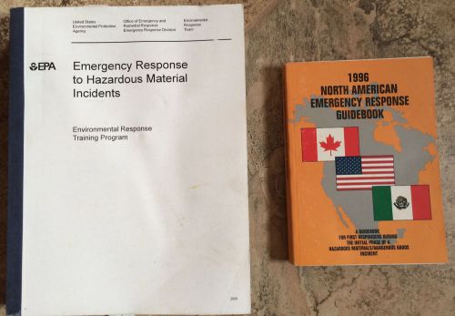 1996 North American Emergency Response Guidebook &amp; EPA Course 165.15 Book