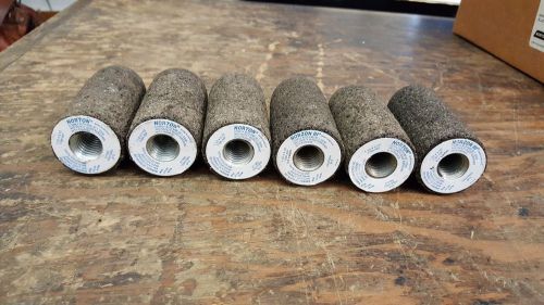 Lot of 6 norton norzone lll rounded grinding cone 1 1/2&#034; x 3 1/2&#034; t18r asf for sale