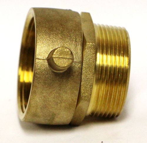 1-1/2&#034; NST (NH) Female Swivel x 1-1/2&#034;  Male NPT Fire Hose Hydrant Adapter Snoot