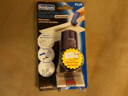 NEW Kespon Guard Your Id Roller Advanced Plus Protect Private Information Black