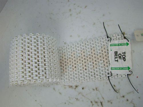Habasit Plastic Conveyor Belt 7.87&#034; x 10&#039; GripTop Polypropylene White M2540