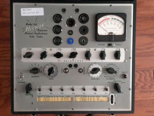 vintage Hickok model 532 Dynamic Mutual Conductance vacuum tube tester