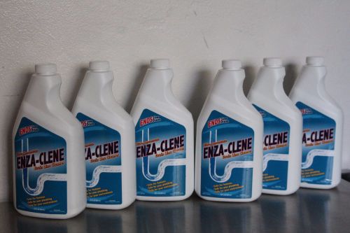6 ENZA-CLENE Drain Cleaner Treatment Environmentally Safe Ultra Concentrate NEW