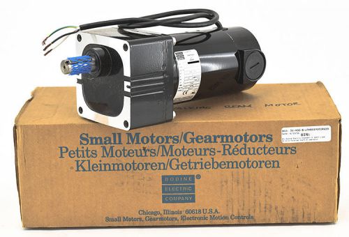 NEW Bodine Electric 33A5BEPM-W3 38RPM 1/8HP 96 lb-in Parallel Shaft DC Gearmotor