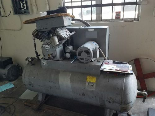 Ingersol Rand Air Compressor 5 Hp 220v 3 Ph Two Stage 80 Gallon Upright