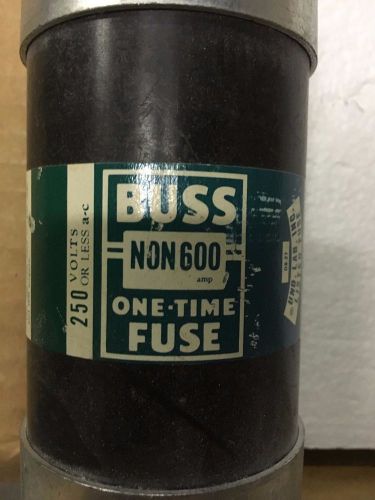 Buss NON600, One Time Fuse, 600 Amp 250 Volt