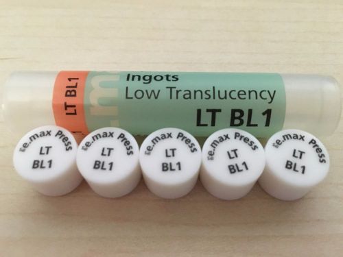 Ivoclar IPS Emax Press Ingots Low Trans LT-BL1 Pressable Ceramic 5pk NEW