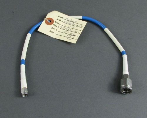 12&#034; Teledyne Storm Coax Cable Assembly 7714226-1 TNC/Male to SMA/Male